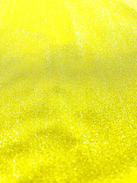 Bañador bandeau amarillo lurex